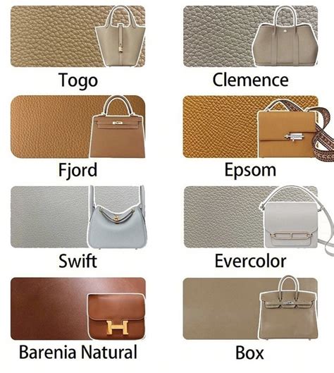 leather bag hermes|hermes types of leather.